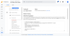 Update Google Analytics Tag Redirected to Tracking Code