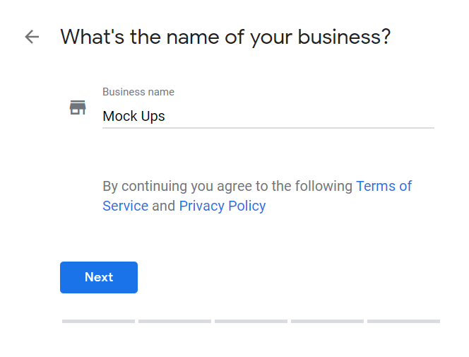 How to Set Up Your Google My Business Account 02 Enter Name of Business
