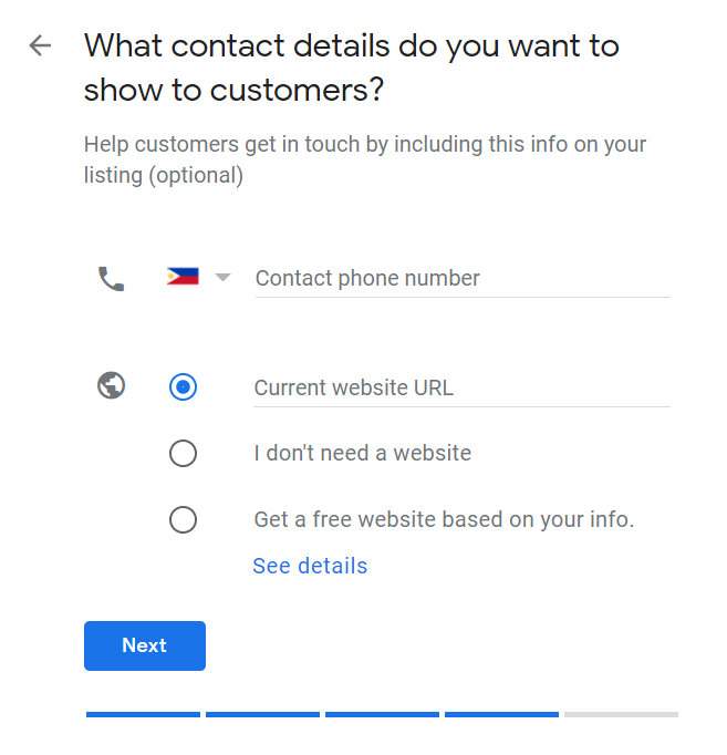 How to Set Up Your Google My Business Account 09 Enter Contact Details