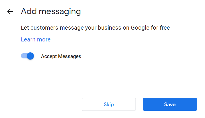 How to Set Up Your Google My Business Account 14 Add Messaging