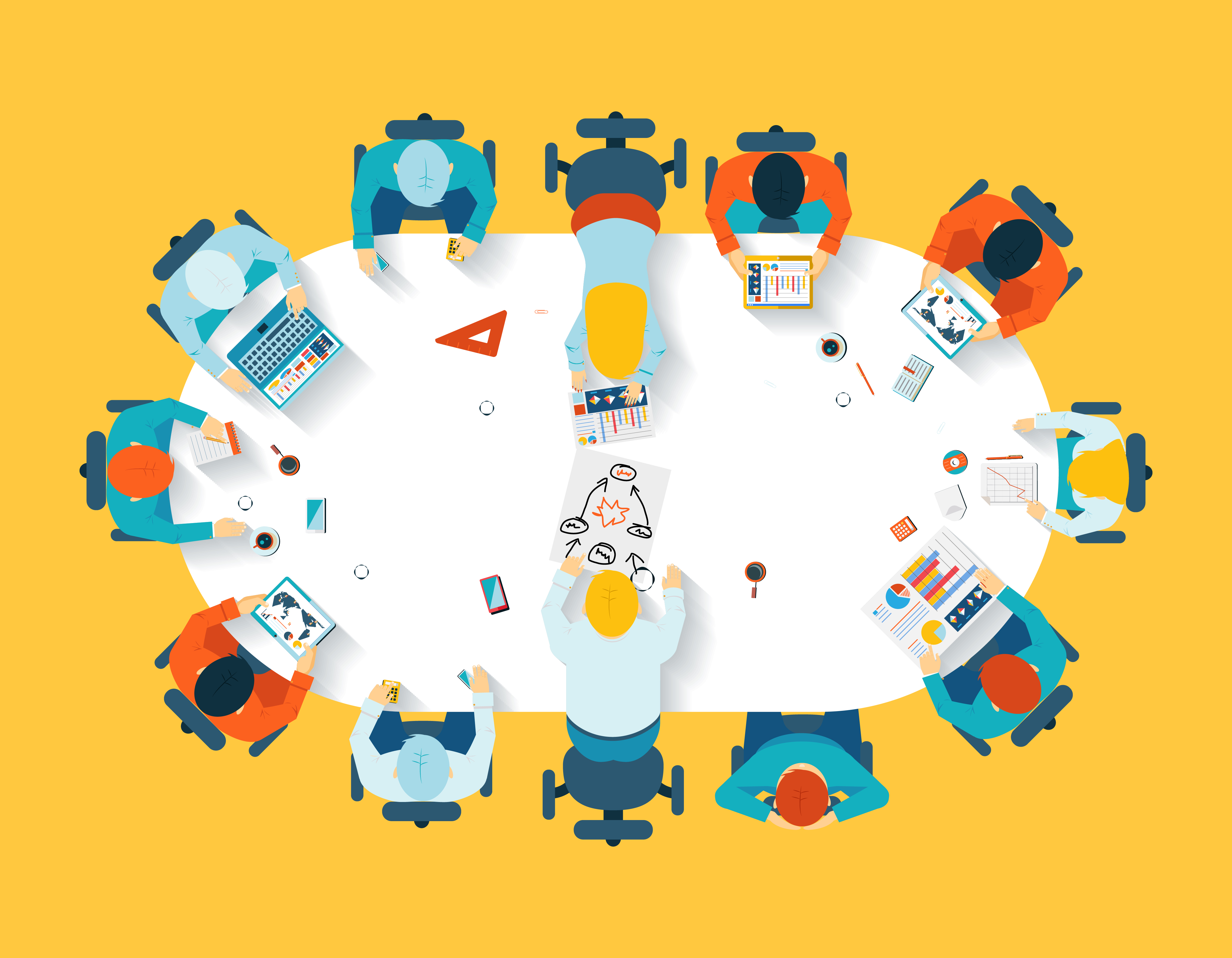Must-Have Technical Skills of a Website Project Manager Professional Development Team in a Meeting