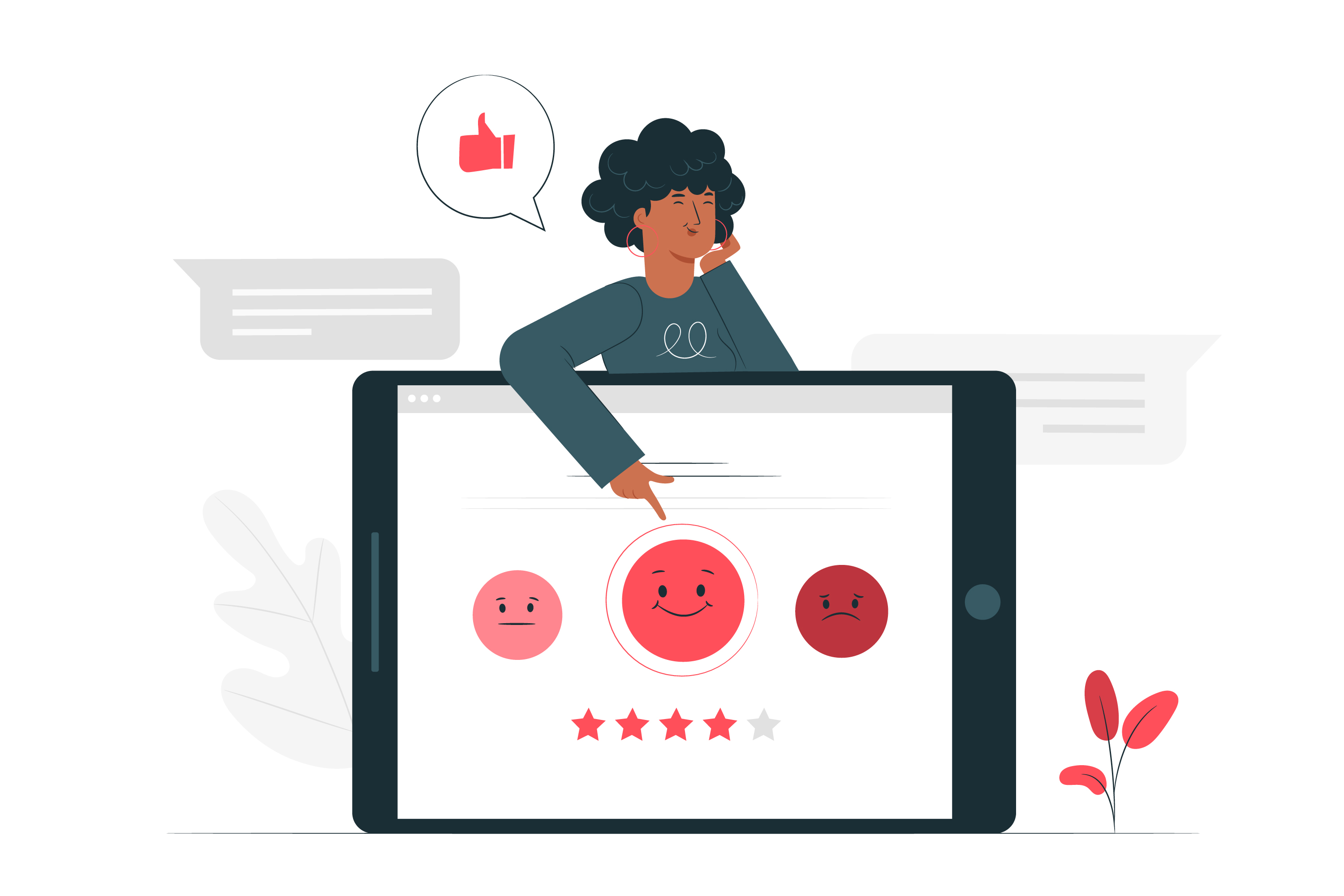 Why Page Experience is Important for Google Search Woman Giving Feedback
