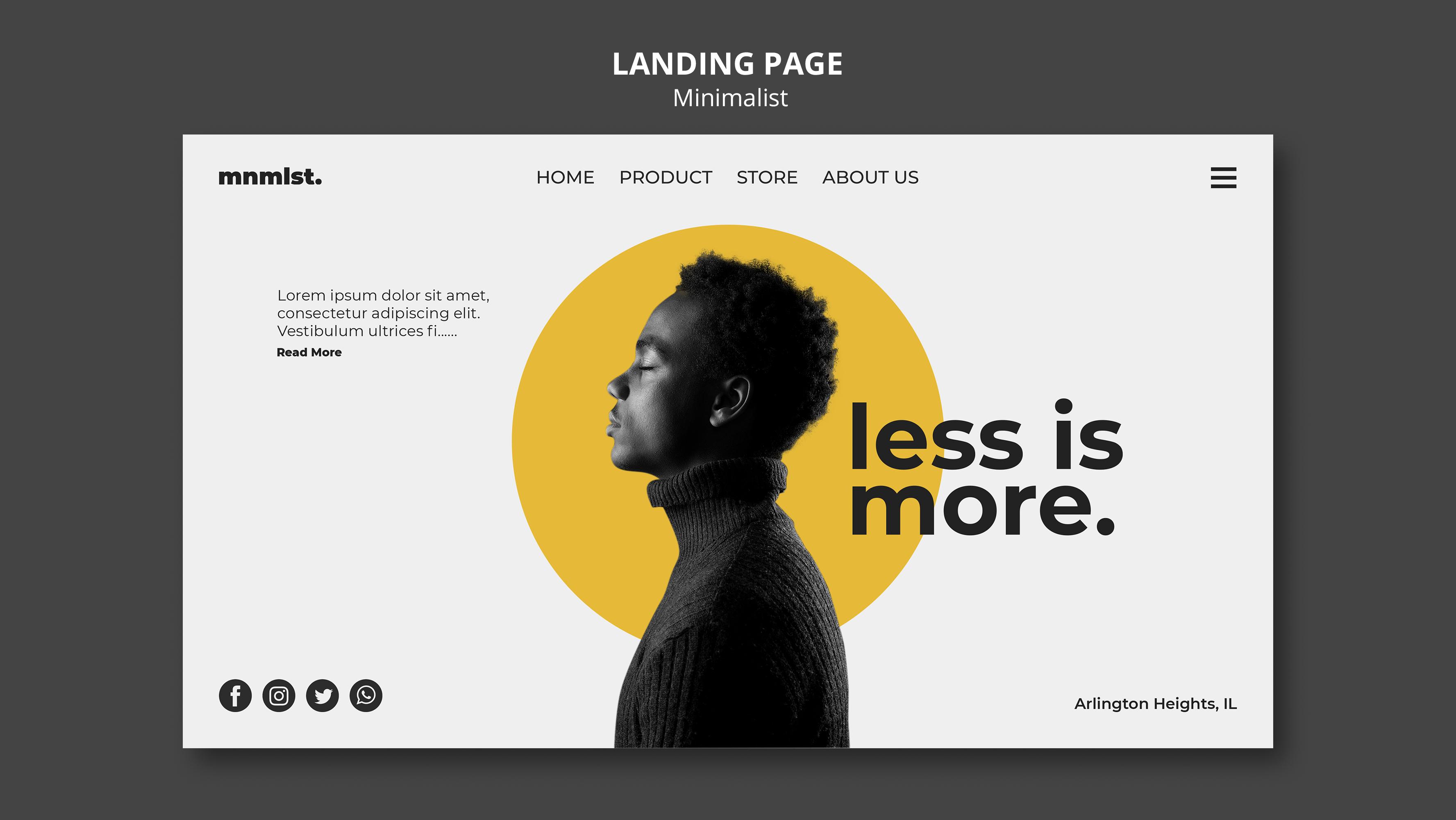 Psychological Principles of Design for Improved Landing Pages Less Is More
