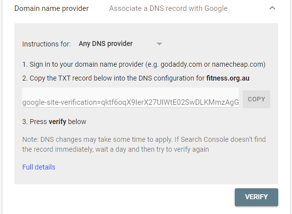 How to Improve SEO Using Google Search Console DNS TXT Record