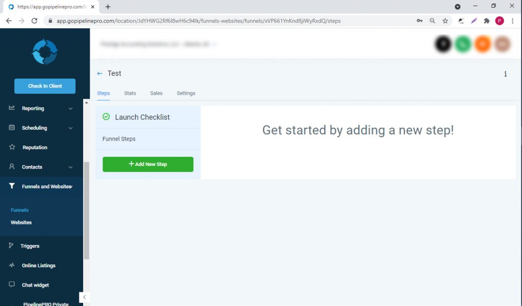 5. Click + Add New Stepv2