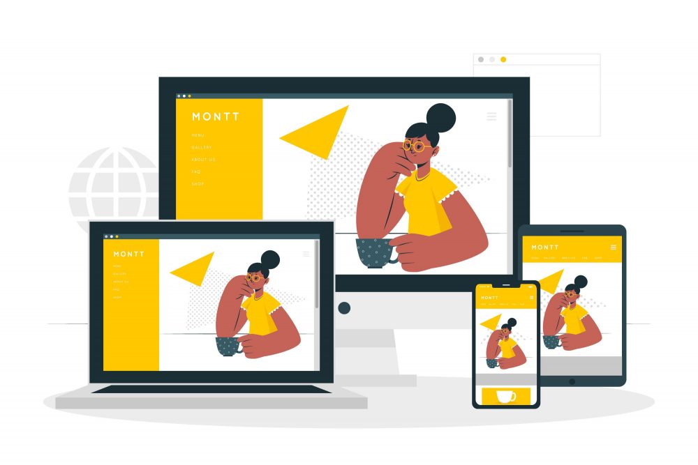 Steps On How To Build A Responsive Website Concept Of How Responsive Website Works On Various Devices