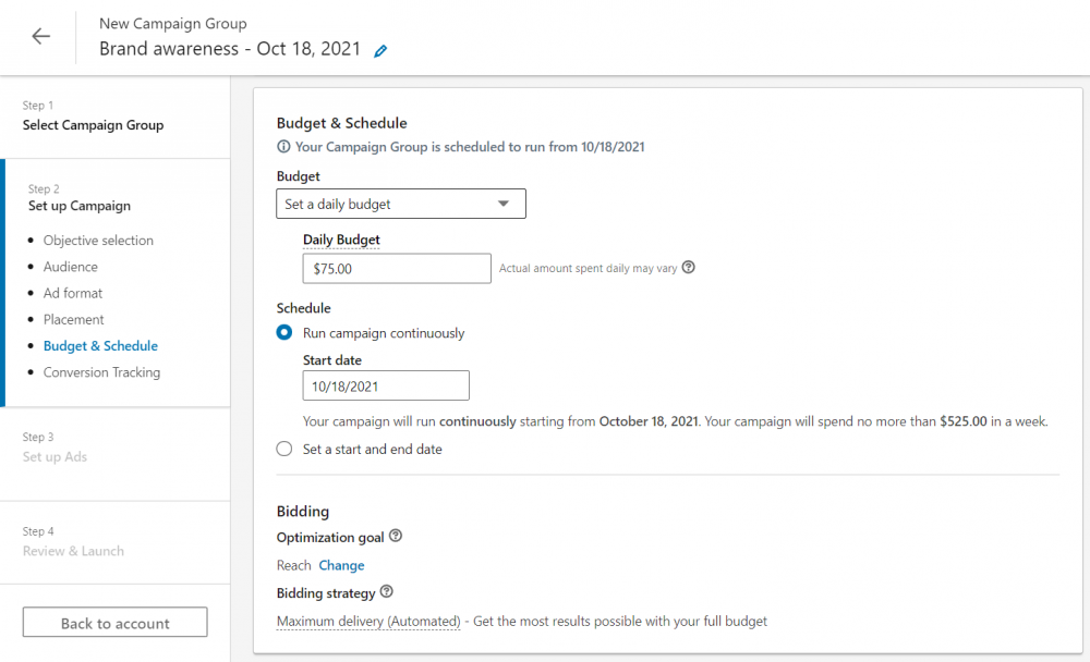 Set Budget And Schedule