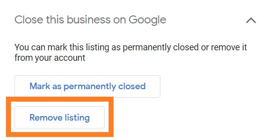 Close This Business On Google Remove Listing