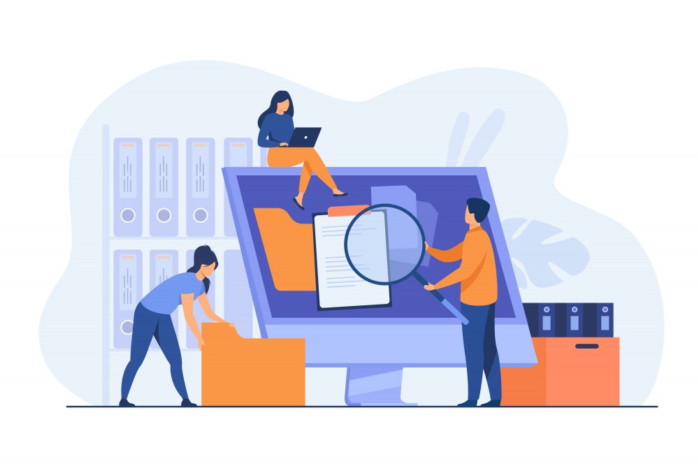 Apps for Small Businesses Office Workers Organizing Data Storage