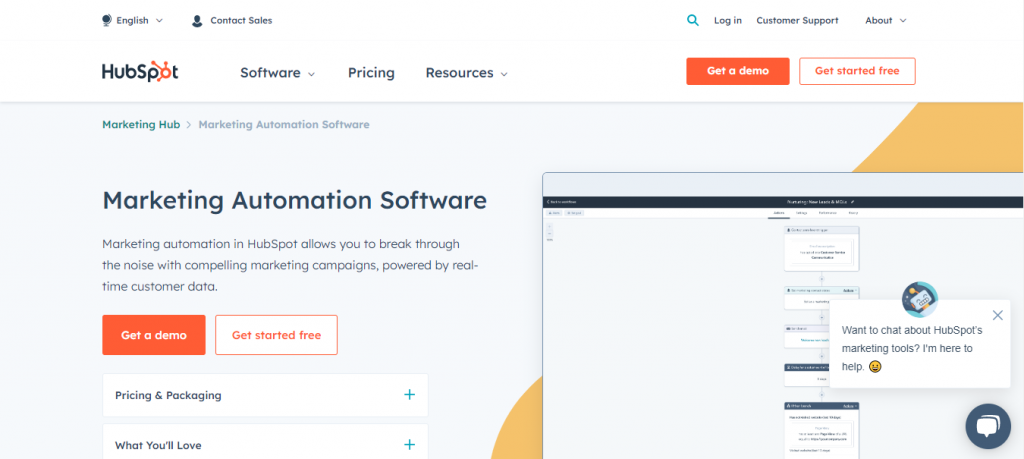 Hubspot Marketing Automation Software