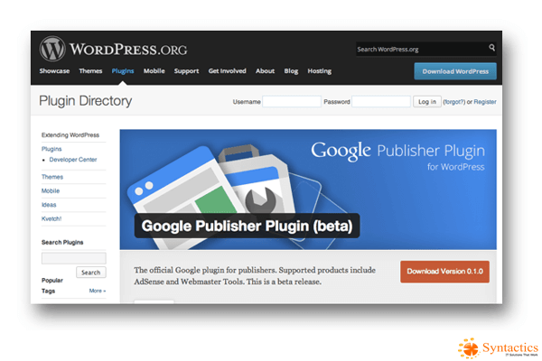 Manage your Adsense through Google Publisher Plugin