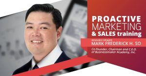 Proactive Marketing and Sales Training