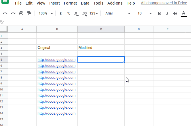 Using SUBSTITUTE formula in Google Sheets
