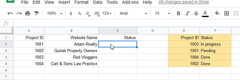 VLOOKUP Lookup Reference