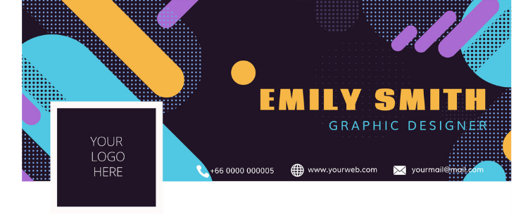 example of graphic designer's Facebook cover banner
