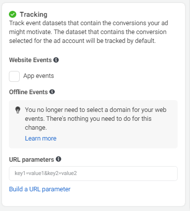 Track data to create successful Facebook ad campaigns