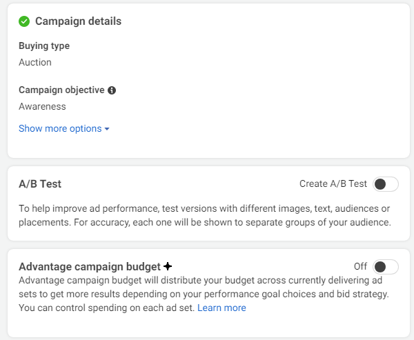 Buying type and Campaign objective, set up successful Facebook ad campaigns