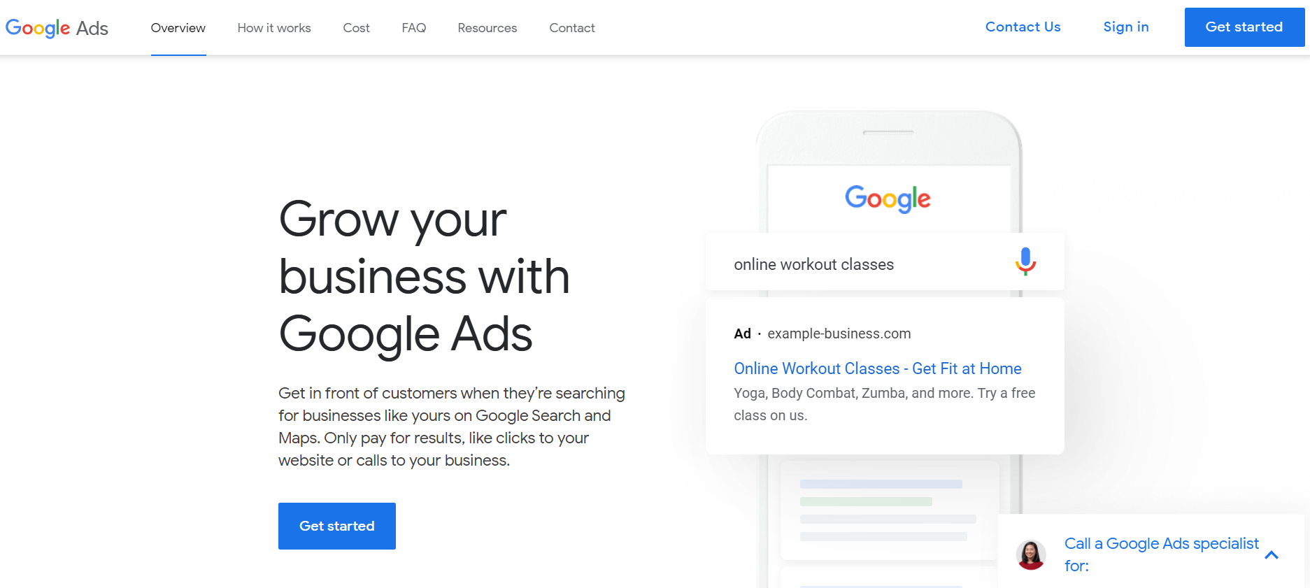 Advertise on Google Ads Get Started