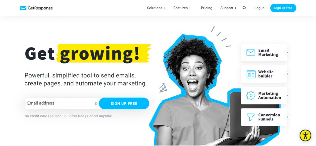 GetResponse email marketing tool