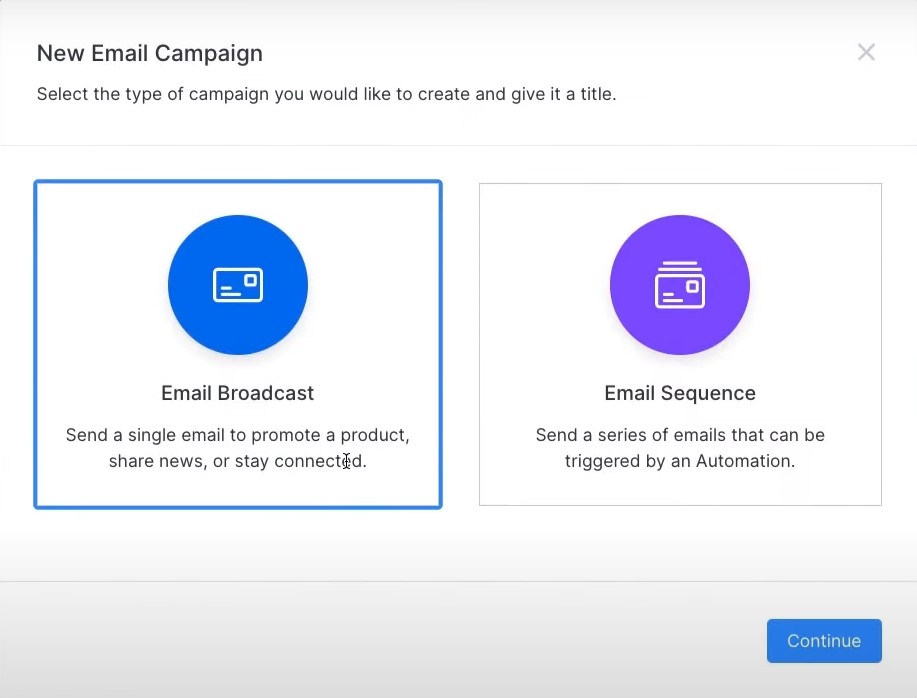 Create Email Campaign
