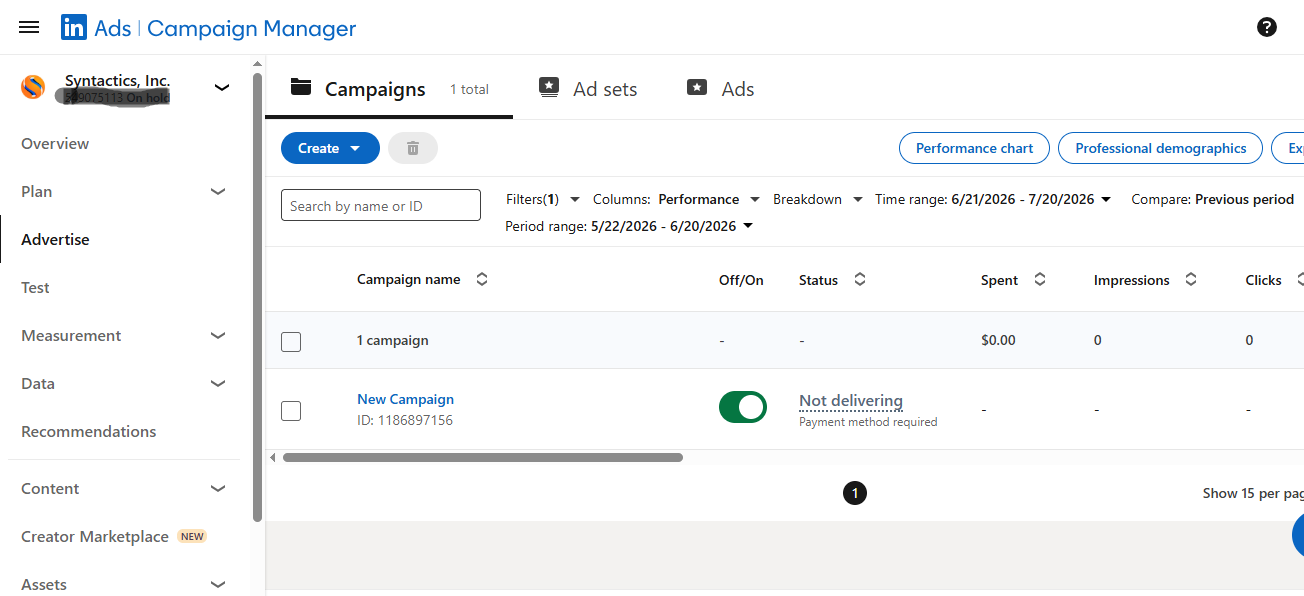 LinkedIn Dashboard