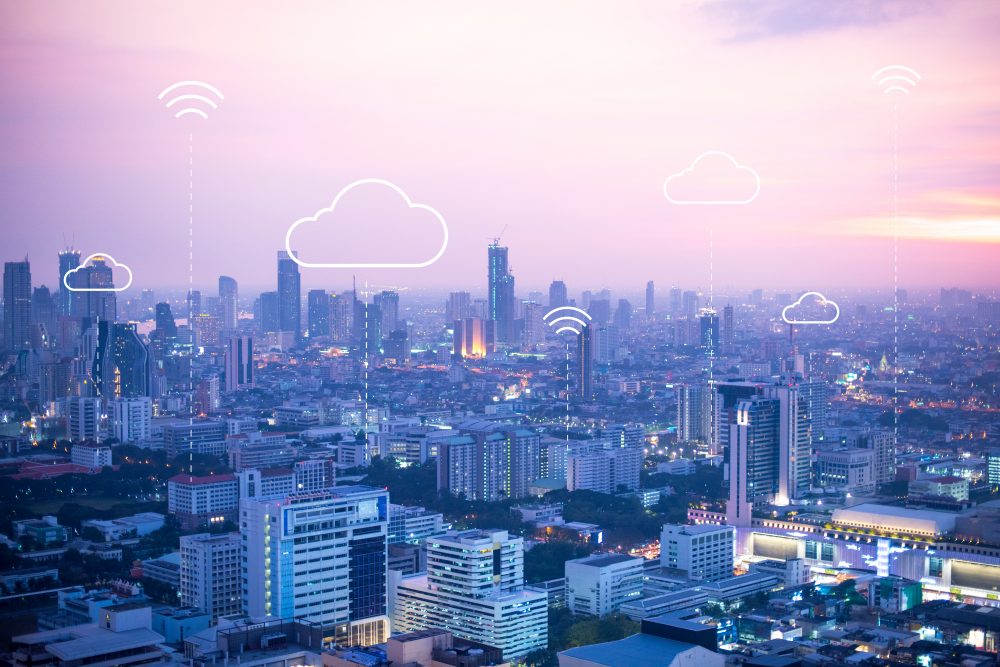 Top Advantages When Using Cloud Backups Cloud Computing Banner Background Smart City