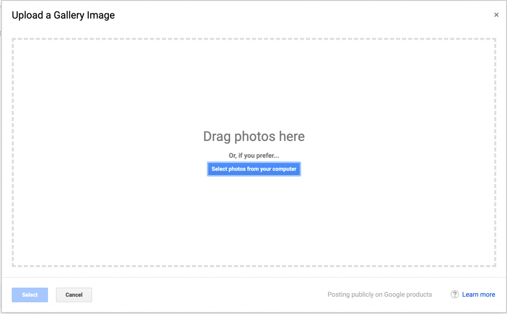 Photos Upload A Gallery Image By Dragging Photo Or Selecting From Your Computer