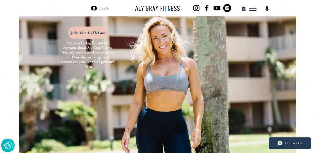 fitness website design ideas