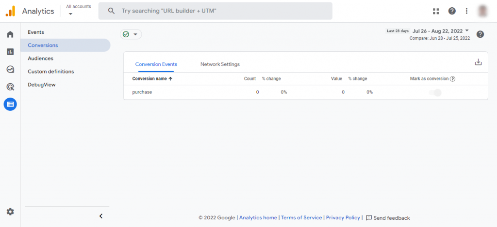 GA4 Conversions and events Google Analytics 4