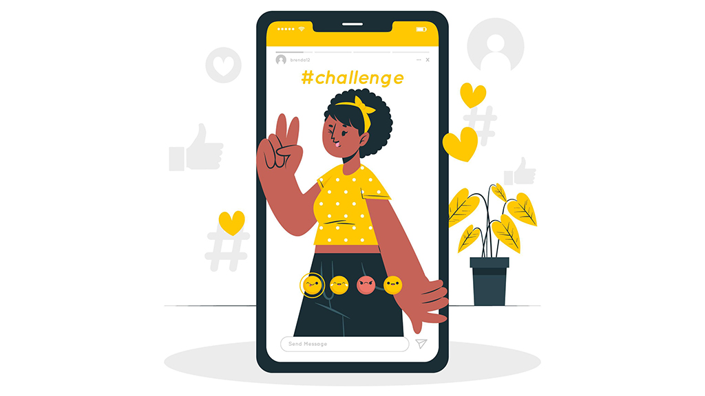 girl doing a social media challenge, how to develop a tiktok marketing strategy