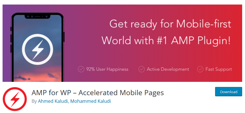 AMP for WP, Accelerated Mobile Pages for WordPress