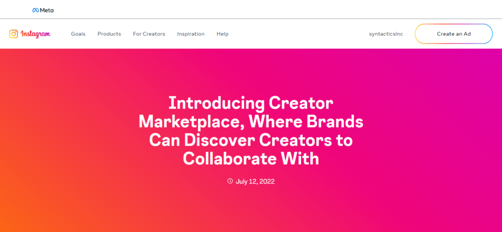 Instagram Creator Marketplace