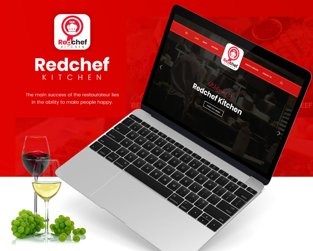 redchef kitchen website created by custom wordpress development company, custom wordpress website development, wordpress custom development