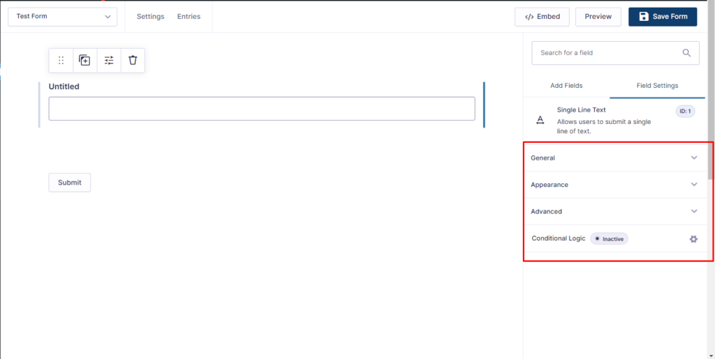 Step 3: Customize the Form Fields and their Settings so you can add it to your WordPress page