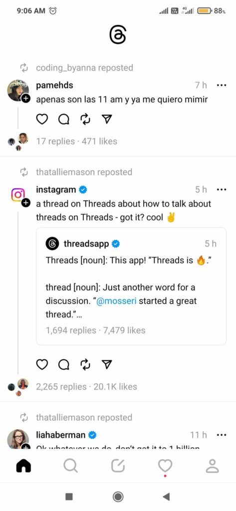 treat yourself to a great view of your Threads app feed!