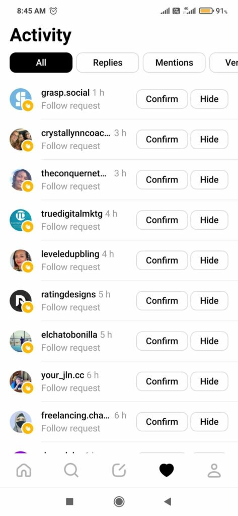 You can start checking out your Activity