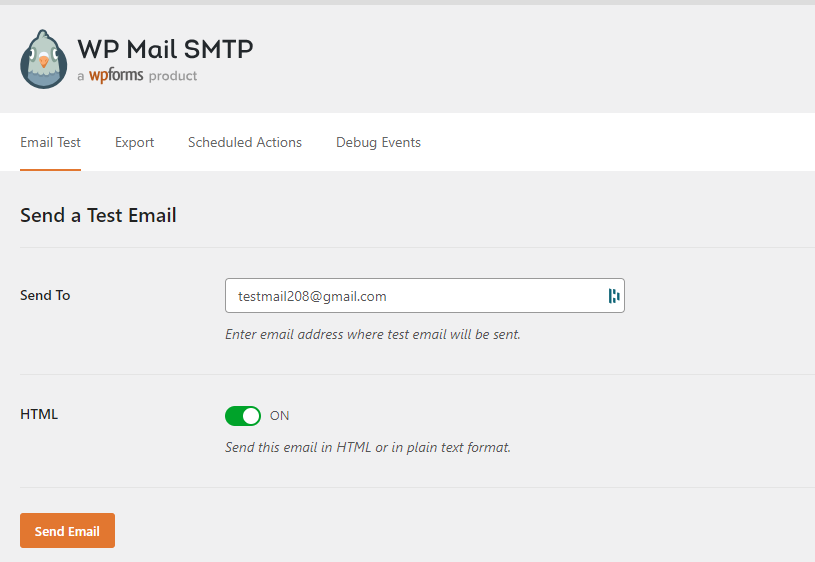 Step 5 Send A Test Email At The End Of The WordPress SMTP Setup Process
