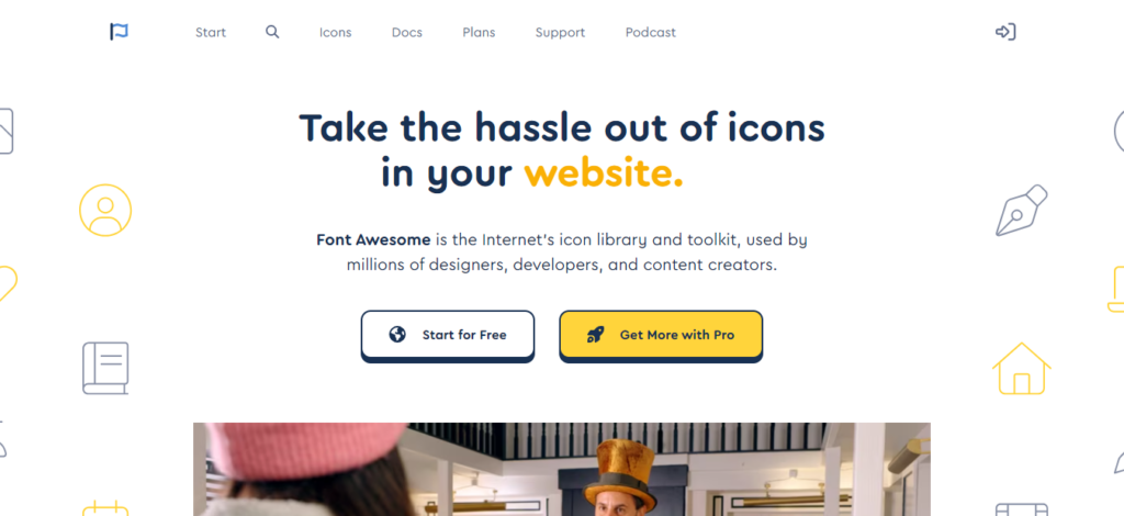 Font Awesome design website tool and resource library