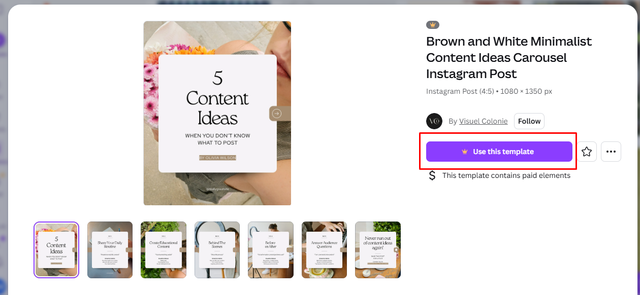 Customize A Template