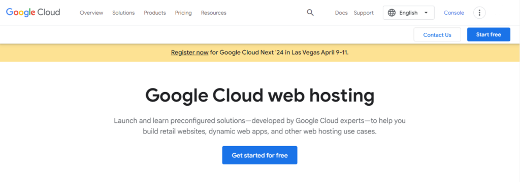 Google Cloud Hosting