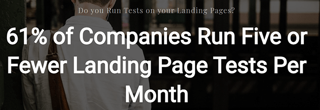 Startupbonsai 61% of companies run five or fewer tests per month