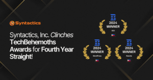 Syntactics, Inc. Wins TechBehemoths Award for Four Consecutive Years