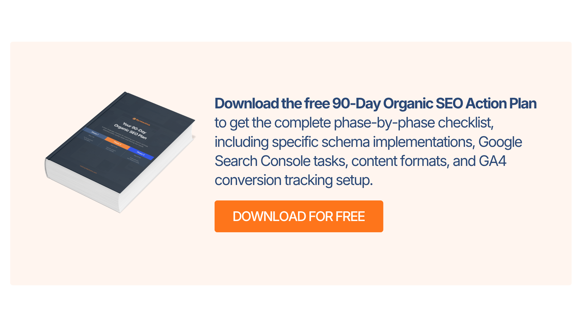90 Day Organic SEO Action Plan