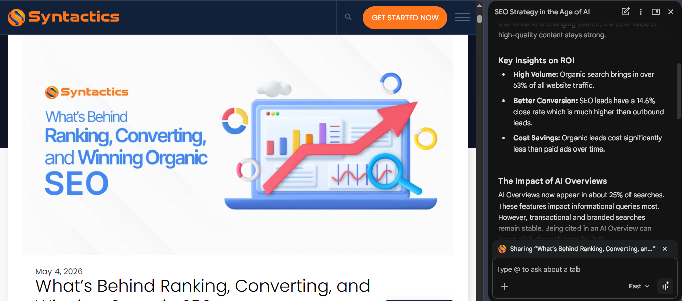 Gemini In Chrome Feature