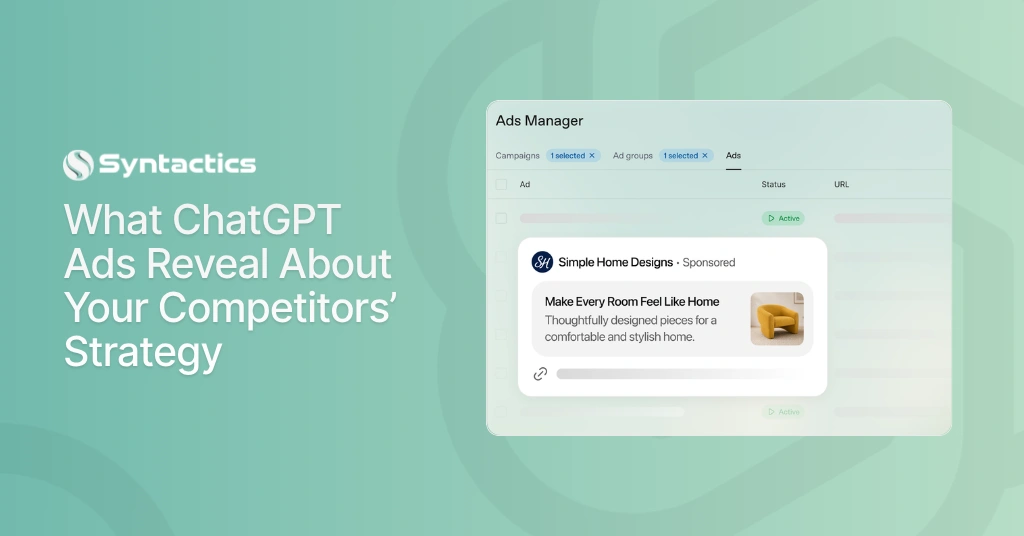 What ChatGPT Ads Reveal About Competitors' Strategy