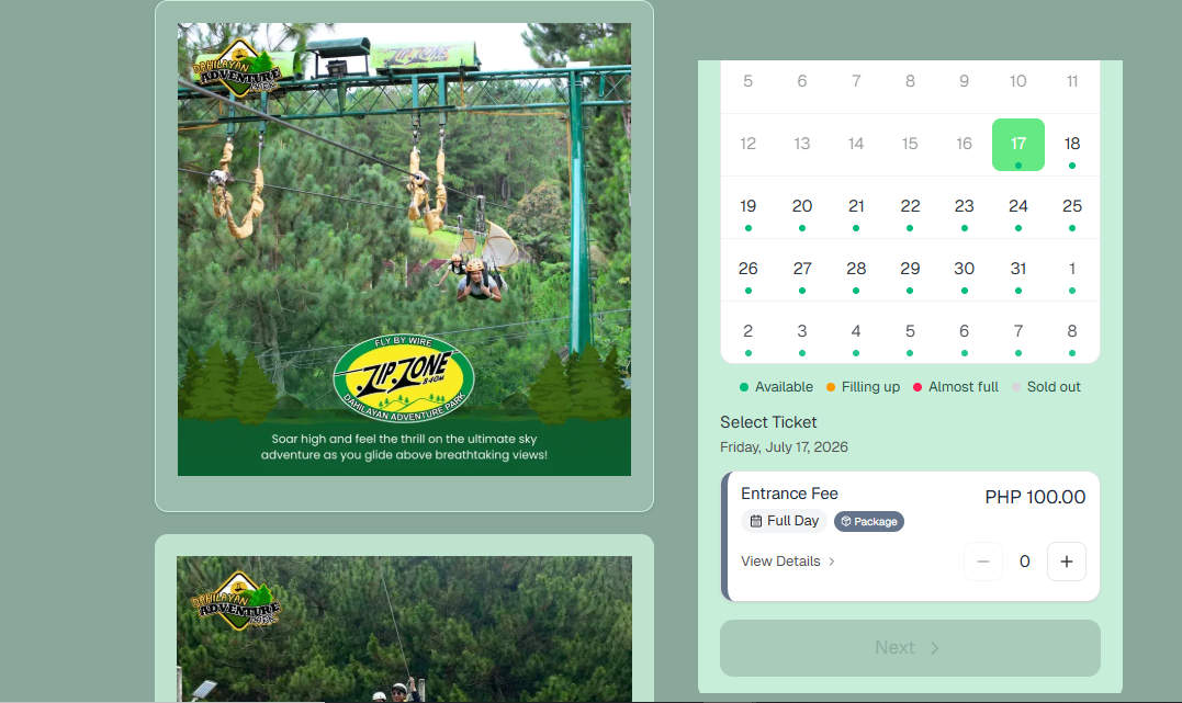 Dahilayan Booking