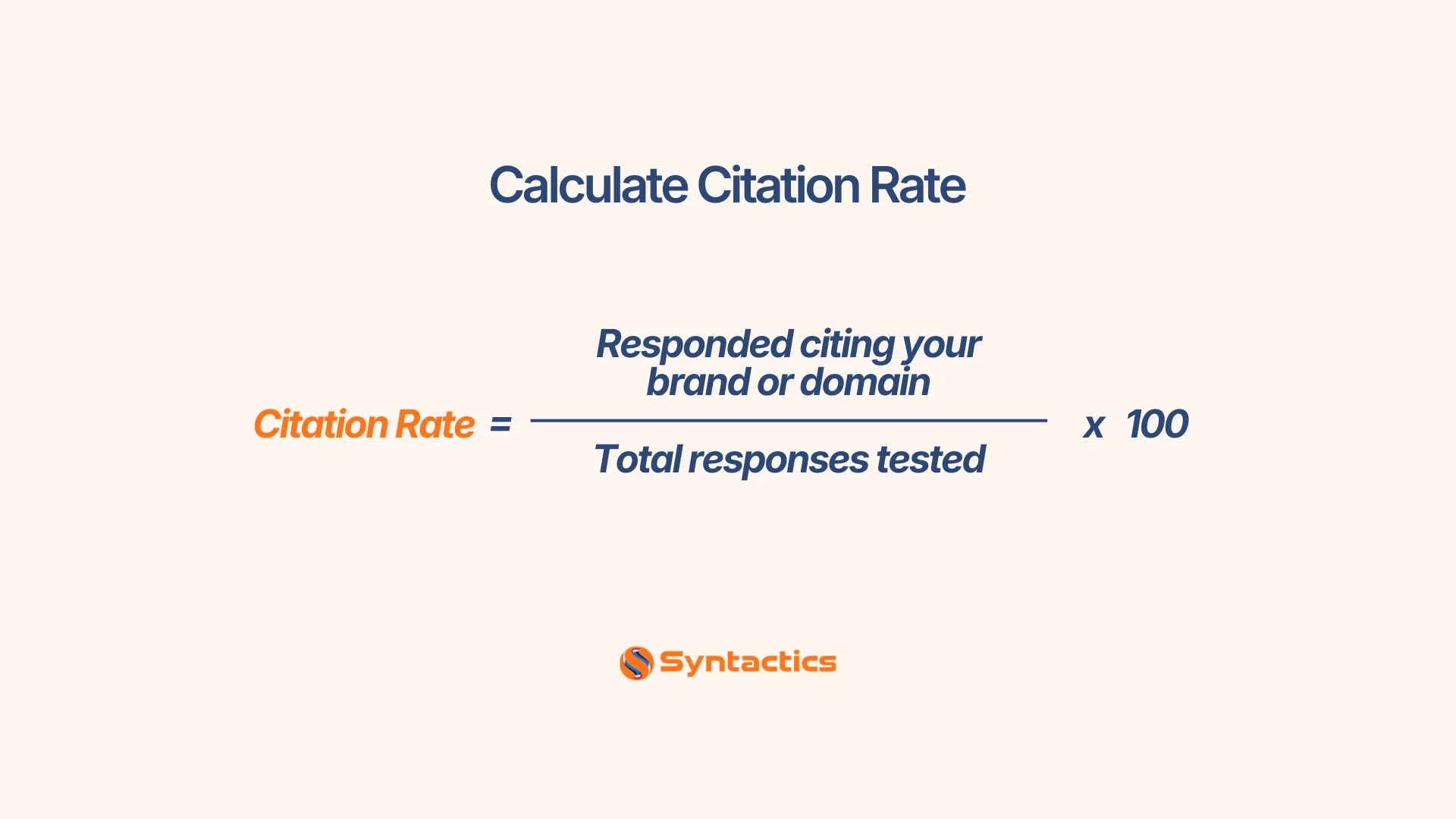 Citation Rate Formula