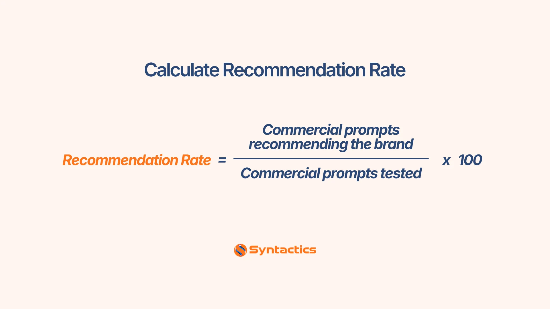 Recommendation Rate Formula