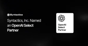 Syntactics, Inc. Named an OpenAI Select Partner - Syntactics News